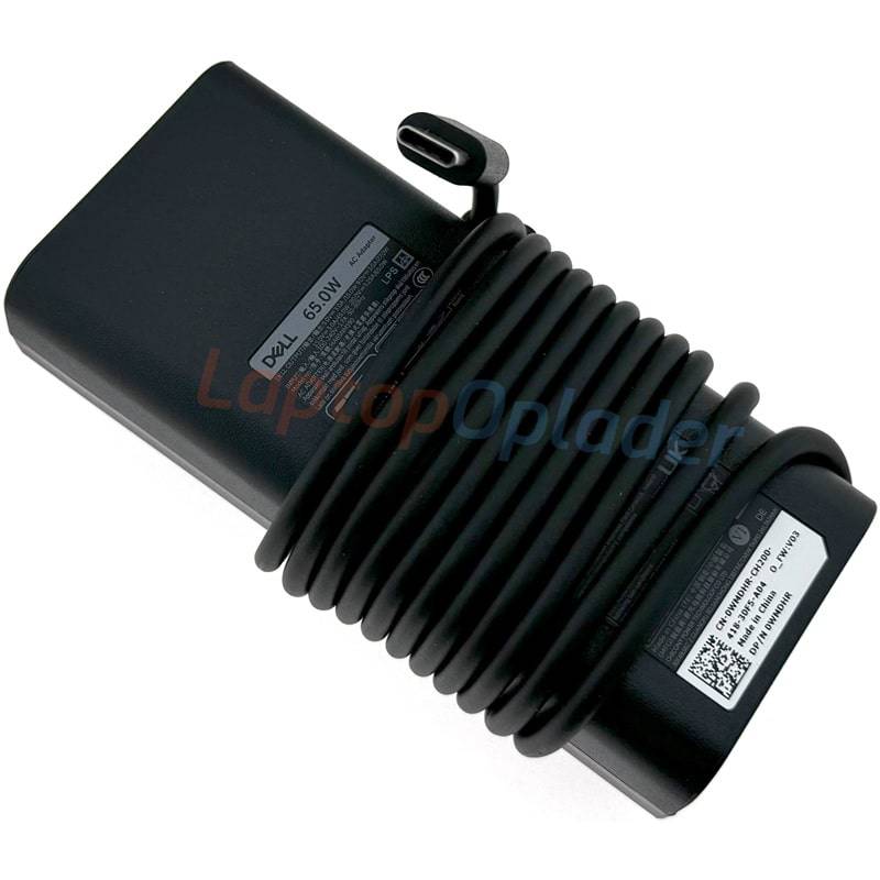 Dell USB-C 65W Laptop Oplader Back