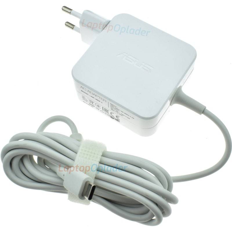 Asus Chromebook Flip C213NA-BW0026 USB-C 45W Laptop Oplader Wit