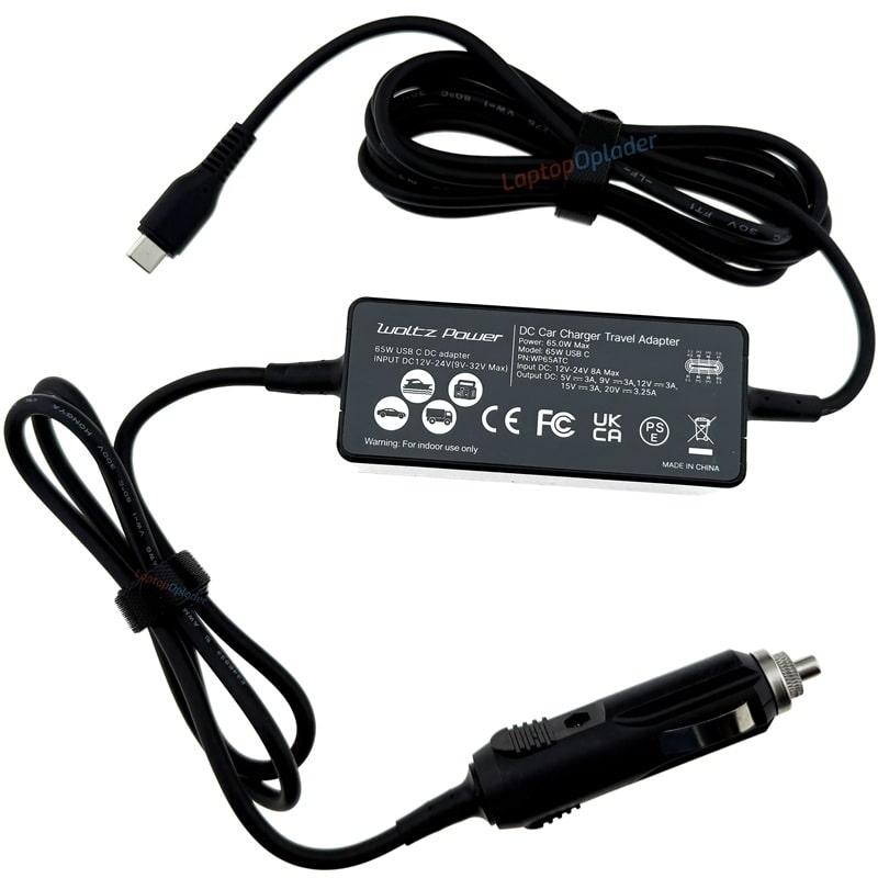 Auto 65W USB-C Laptop Oplader WoltzPower