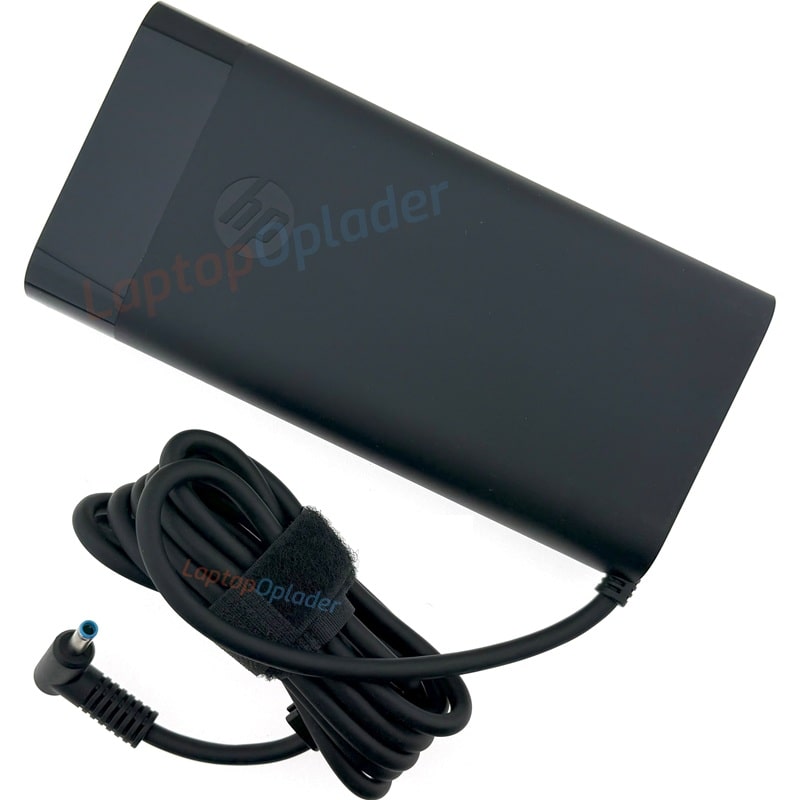HP 200W Blue Pin Laptop Oplader Origineel Back