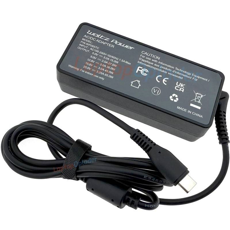 USB-C 65W Laptop Oplader